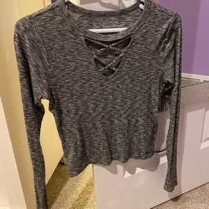 Cute grey long sleeve from hollister